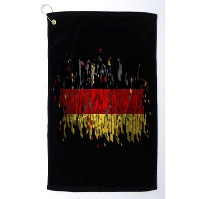 Deutschland Germany Torn German Flag Platinum Collection Golf Towel