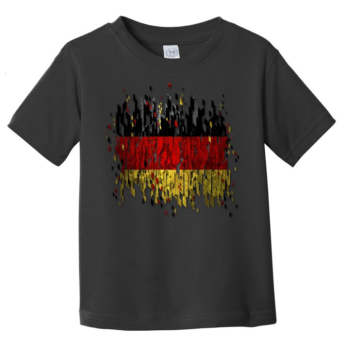 Deutschland Germany Torn German Flag Toddler T-Shirt