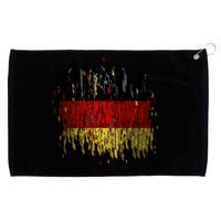 Deutschland Germany Torn German Flag Grommeted Golf Towel