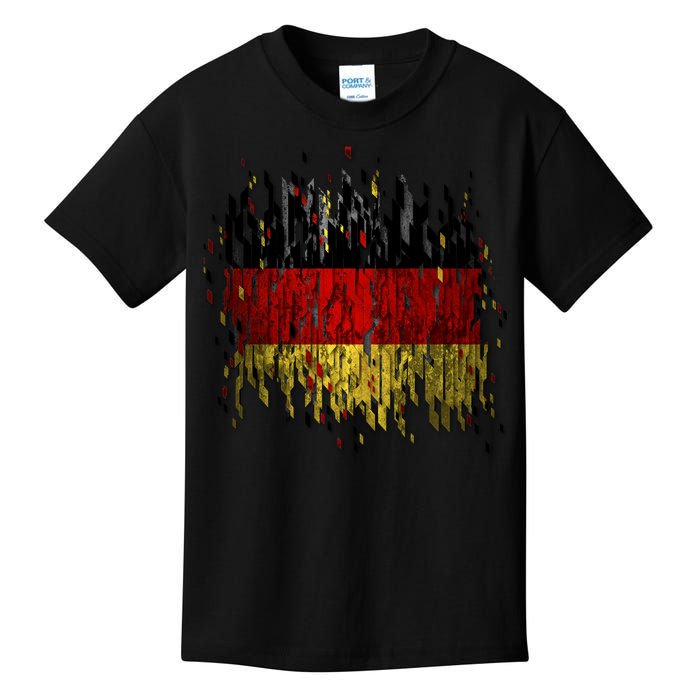 Deutschland Germany Torn German Flag Kids T-Shirt