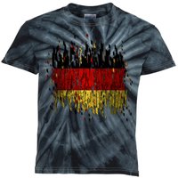 Deutschland Germany Torn German Flag Kids Tie-Dye T-Shirt