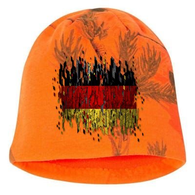 Deutschland Germany Torn German Flag Kati - Camo Knit Beanie