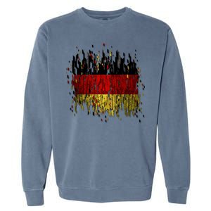 Deutschland Germany Torn German Flag Garment-Dyed Sweatshirt