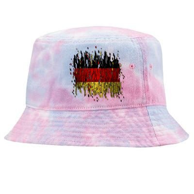 Deutschland Germany Torn German Flag Tie-Dyed Bucket Hat