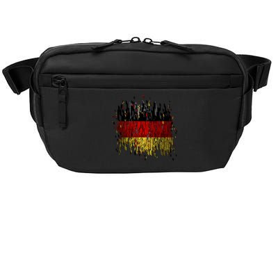 Deutschland Germany Torn German Flag Crossbody Pack