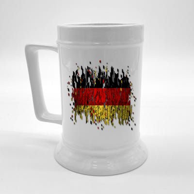 Deutschland Germany Torn German Flag Beer Stein