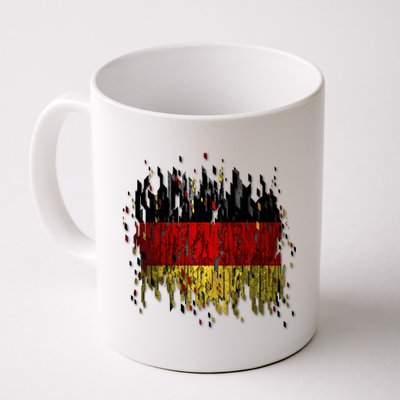 Deutschland Germany Torn German Flag Coffee Mug