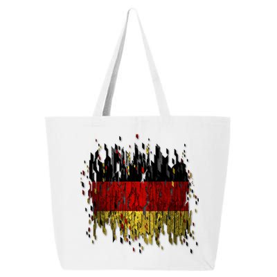 Deutschland Germany Torn German Flag 25L Jumbo Tote