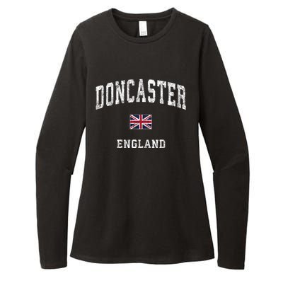 Doncaster England Vintage Athletic Sports Womens CVC Long Sleeve Shirt