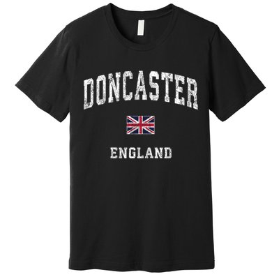 Doncaster England Vintage Athletic Sports Premium T-Shirt