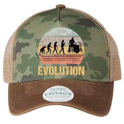 Drummer Evolution Vintage Retro Legacy Tie Dye Trucker Hat