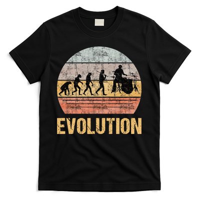 Drummer Evolution Vintage Retro T-Shirt