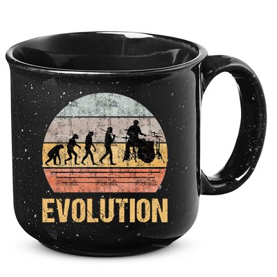 Drummer Evolution Vintage Retro 15oz Campfire Ceramic Mug