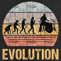 Drummer Evolution Vintage Retro Beanie