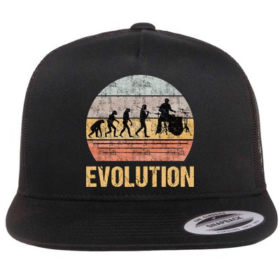 Drummer Evolution Vintage Retro Flatbill Hat