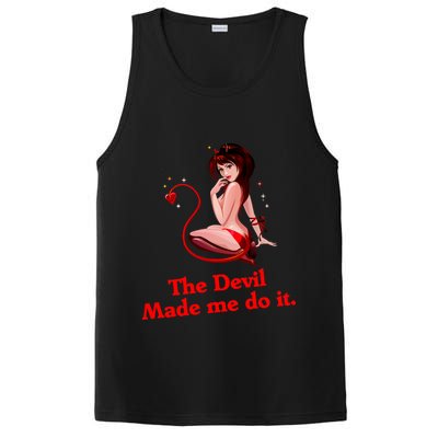 Devil Made Me Do It Funny PosiCharge Competitor Tank