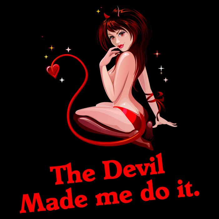 Devil Made Me Do It Funny Toddler T-Shirt