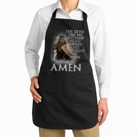 Devil Though He Won Until I Said Amen Apron