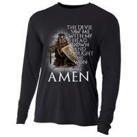 Devil Though He Won Until I Said Amen Cooling Performance Long Sleeve Crew