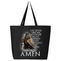 Devil Though He Won Until I Said Amen 25L Jumbo Tote