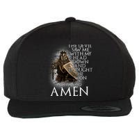 Devil Though He Won Until I Said Amen Wool Snapback Cap