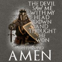 Devil Though He Won Until I Said Amen Cotton Canvas Backpack