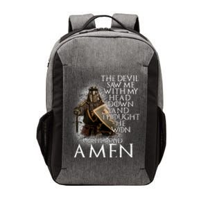 Devil Though He Won Until I Said Amen Vector Backpack