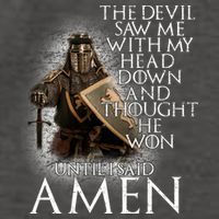 Devil Though He Won Until I Said Amen Vector Backpack