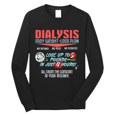 Dialysis Easy Weight Loss Plan A Funny Dialysis Long Sleeve Shirt