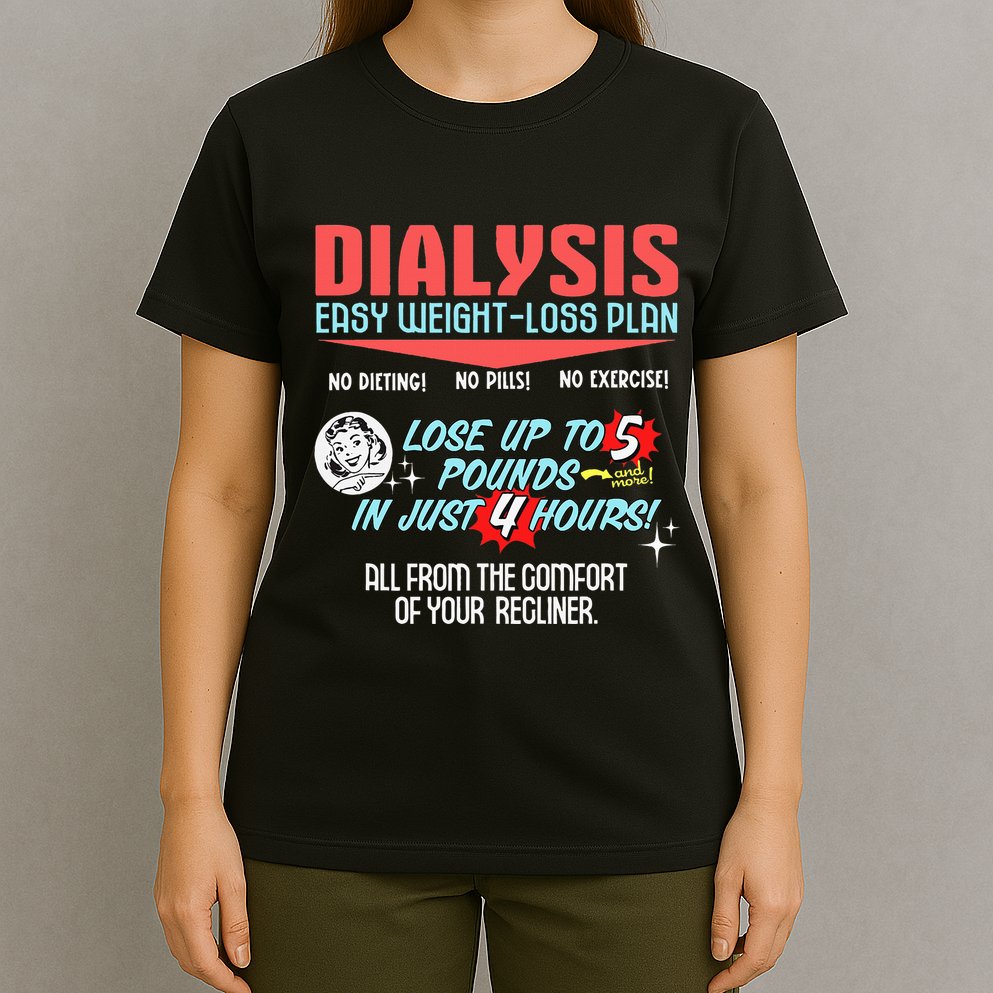 Dialysis Easy Weight Loss Plan A Funny Dialysis T-Shirt