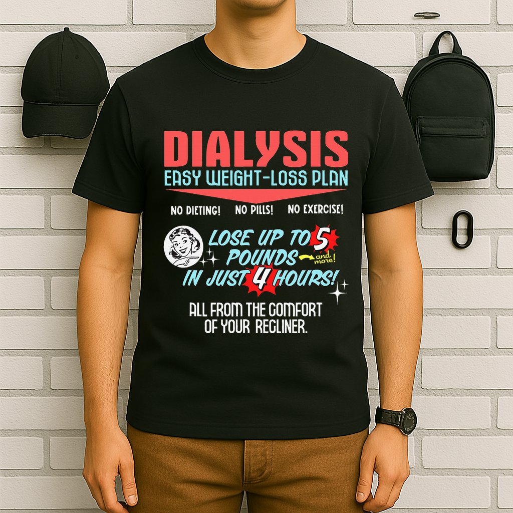 Dialysis Easy Weight Loss Plan A Funny Dialysis T-Shirt