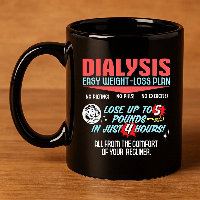 Dialysis Easy Weight Loss Plan A Funny Dialysis 11oz C Handle Ceramic Mug
