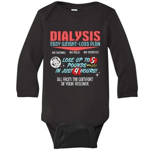 Dialysis Easy Weight Loss Plan A Funny Dialysis Baby Long Sleeve Bodysuit