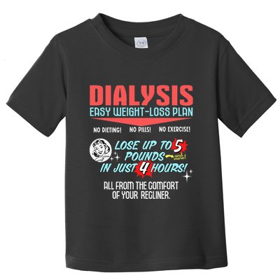 Dialysis Easy Weight Loss Plan A Funny Dialysis Toddler T-Shirt