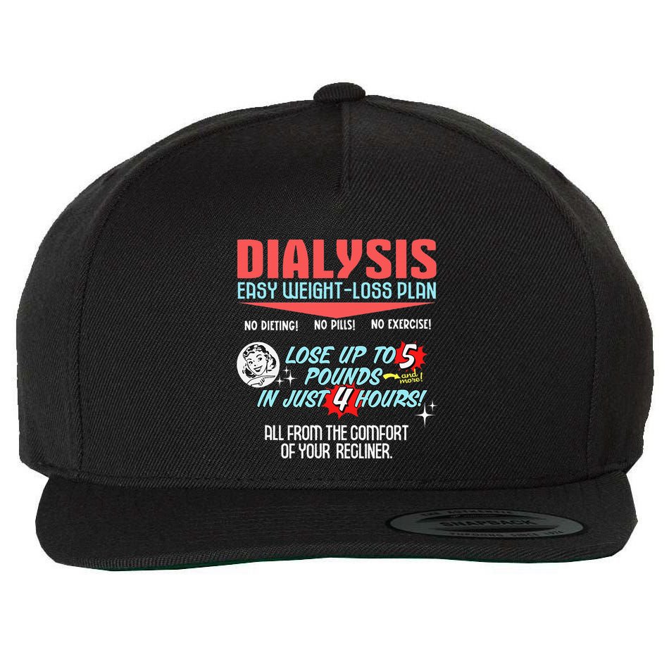 Dialysis Easy Weight Loss Plan A Funny Dialysis Wool Snapback Cap