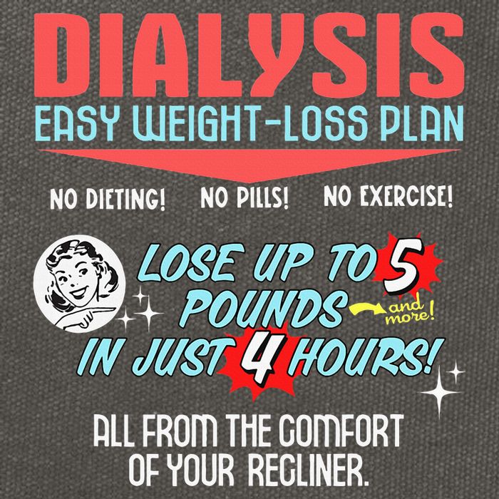 Dialysis Easy Weight Loss Plan A Funny Dialysis Cotton Canvas Backpack