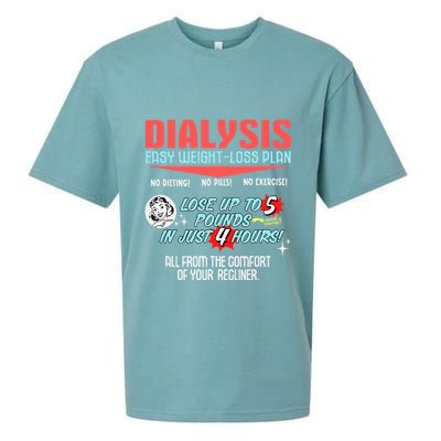 Dialysis Easy Weight Loss Plan A Funny Dialysis Sueded Cloud Jersey T-Shirt