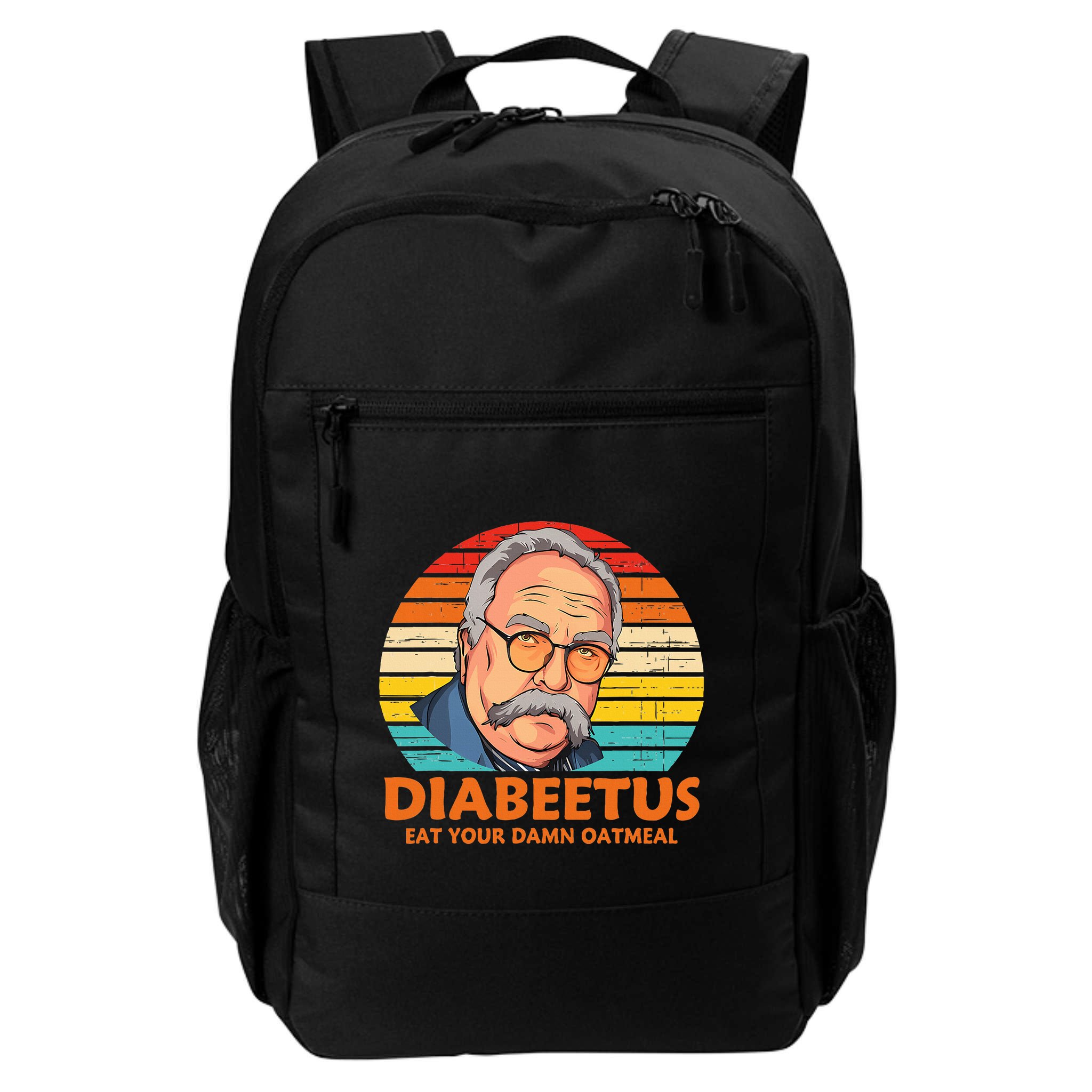 Diabeetus Eat Your Damn Oatmeal Vintage Design Backpack