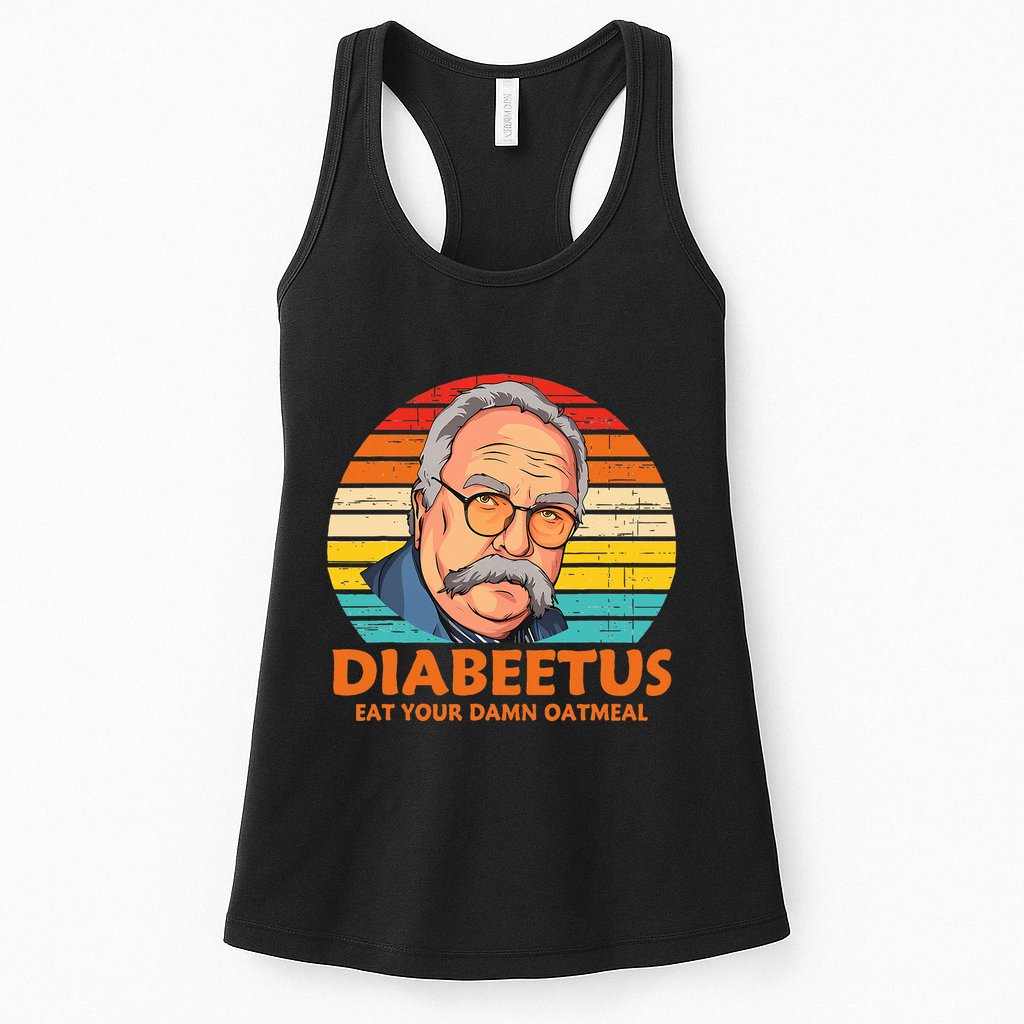 Diabeetus Eat Your Damn Oatmeal Vintage Design Womens Tank Top