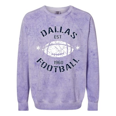 Dallas Football 1960 Colorblast Crewneck Sweatshirt