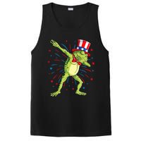 Dabbing Frog 4th Of July Usa American Flag PosiCharge Competitor Tank