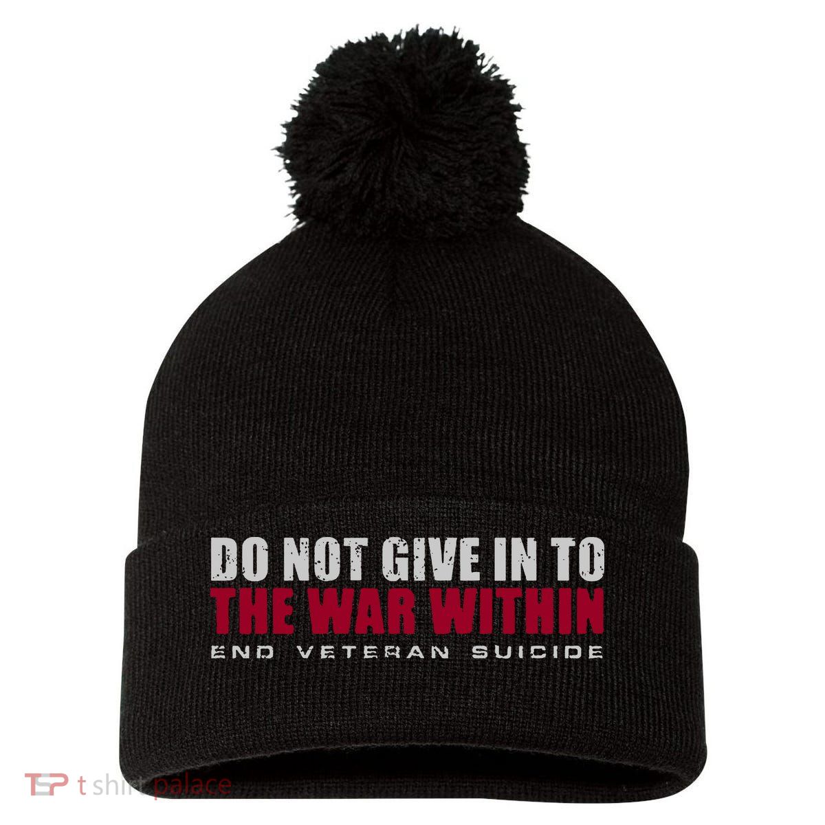 Delta Flight Attendant Veteran Pom Pom 12in Knit Beanie