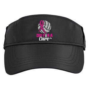 Dig For A Cure Breast Cancer Awareness Volleyball Pink Adult Drive Performance Visor