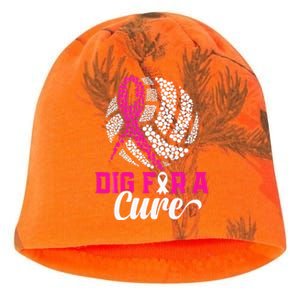 Dig For A Cure Breast Cancer Awareness Volleyball Pink Kati - Camo Knit Beanie