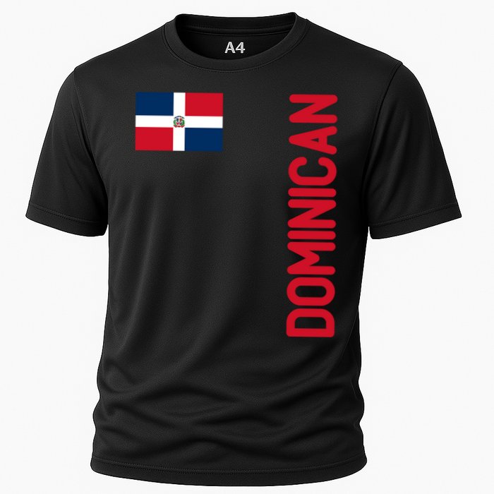 Dominican Flag And Dominican Republic Roots Meaningful Gift Cooling Performance Crew T-Shirt