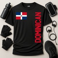 Dominican Flag And Dominican Republic Roots Meaningful Gift Cooling Performance Crew T-Shirt
