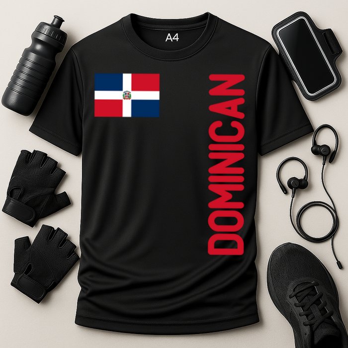 Dominican Flag And Dominican Republic Roots Meaningful Gift Cooling Performance Crew T-Shirt