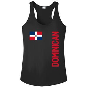 Dominican Flag And Dominican Republic Roots Meaningful Gift Ladies PosiCharge Competitor Racerback Tank