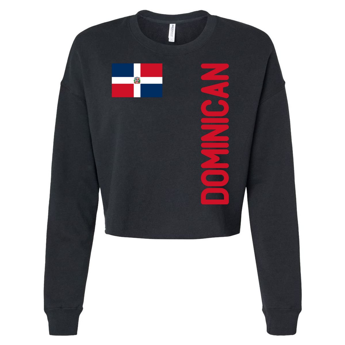 Dominican Flag And Dominican Republic Roots Meaningful Gift Cropped Pullover Crew