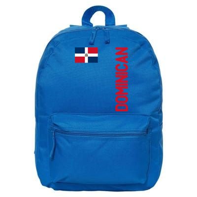 Dominican Flag And Dominican Republic Roots Meaningful Gift 16 in Basic Backpack